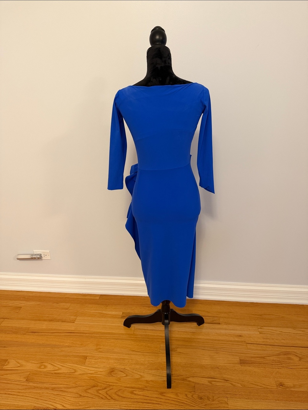 Chiara Boni La Petite Robe royal blue dress dry cleaned/ ready to wear size 6 - Picture 4 of 7